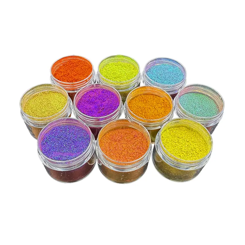 Pigmenti opachi che cambiano colore senza alluminio, altamente cromatici, per lucidalabbra intensi e trucco per il viso